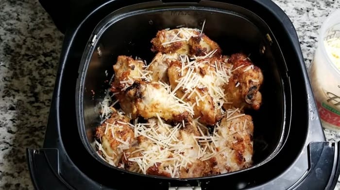 Garlic Parmesan Chicken Wings | Air Fryer Recipe Garlic Parmesan Chicken Wings