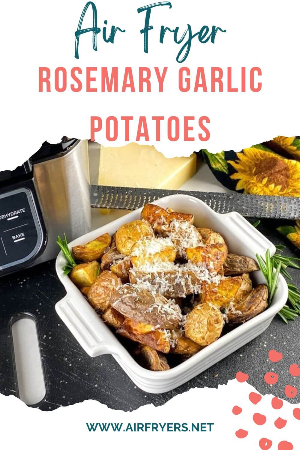 Air Fryer Rosemary Garlic Potatoes 